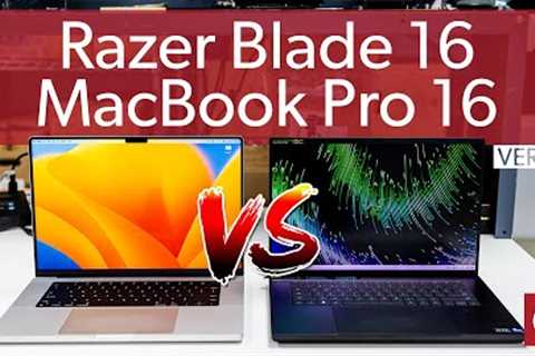 Epic Laptop Battle! Razer Blade 16 vs MacBook Pro 16