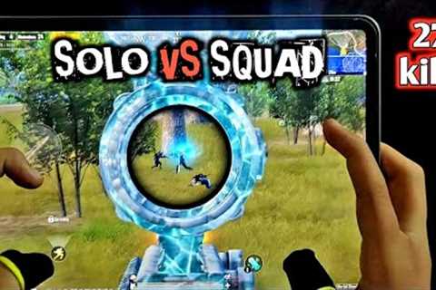 IPAD PRO M1 CHIP 90 FPS | ARABIC LOBBY SOLO VS SQUAD PUBG MOBILE 4-FINGERS CLAW HANDCAM GAMEPLAY