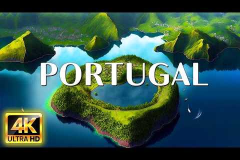 FLYING OVER PORTUGAL 4K Video UHD - Peaceful Music With Beautiful Nature Videos For Stress Relief
