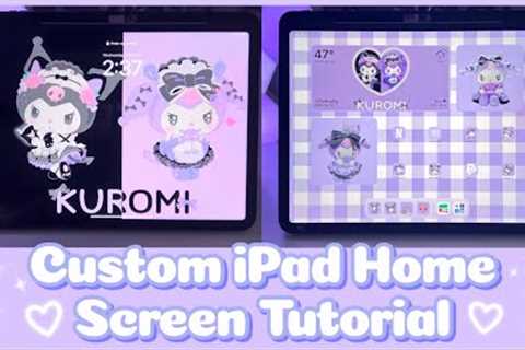 Apple iPad Pro Home Screen Customization Tutorial - Kuromi Theme