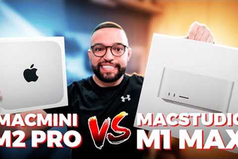 Mac mini M2 Pro vs Mac Studio M1 Max! Qual ESCOLHER? Comparativo final!