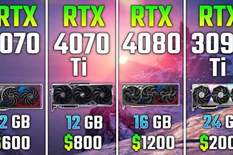 RTX 4070 vs RTX 4070 Ti vs RTX 4080 vs RTX 3090 Ti | Test in 7 Games