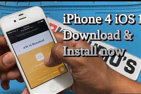 HOW TO DOWNLOAD IOS 16 ON IPHONE 4 || INSTALL IOS 16 || #ios16 #appleios #ios16beta #ios