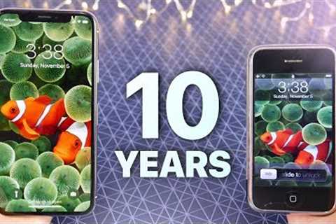 iPhone X vs First iPhone! 10 Year Comparison