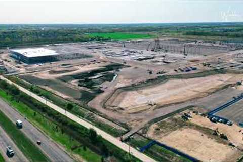 STELLANTIS LG EV BATTERY PLANT WINDSOR ONTARIO by Windsor Aerial Drone Photography