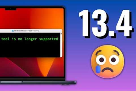 macOS Ventura 13.4 Update! What''s New? So Long, Old Friend!