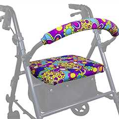 USA-made Rollator Walker Cover (Groovy Floral)