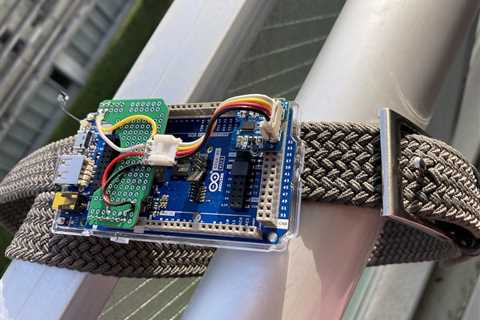 This GIGA R1 WiFi-powered wearable detects falls using a Transformer model