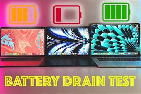 ULTIMATE 2023 APPLE MACBOOK AIR BATTERY DRAIN TEST | 15 M2 MBA vs. 13 M2 MBA vs 13 M1 MBA