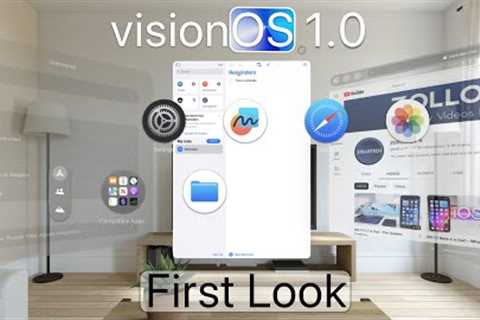 visionOS 1.0 for Apple Vision Pro - First Look!