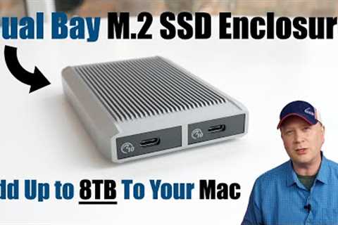 Dual Bay M.2 NVMe SSD Enclosure For Your M2 Mac mini or 15 MacBook Air