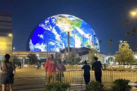 NEW! World''s Largest LED Sphere Lights Up for 1st Time! STUNNING $2.3 Billion Sphere in Vegas