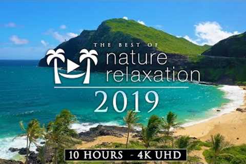 10 HOUR 4K DRONE FILM: Best of Nature Relaxation™ 2019 + Calming Music (Ambient AppleTV Style)