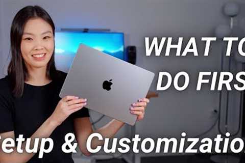 WHAT TO DO FIRST ON NEW MACBOOK PRO | Setup & Customization Tips for MacOS Monterey