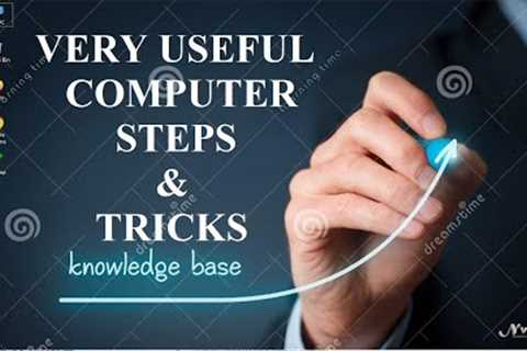 Computer Useful Steps with TIP''s | Desktop ICONS shortcut Tricks | Network Drives | Taskbar..