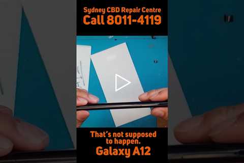 Be careful with that connector! [SAMSUNG GALAXY A12] | Sydney CBD Repair Centre #shorts