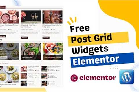 How to add free Post Grid Widgets in Elementor | Post hover Layout elementor