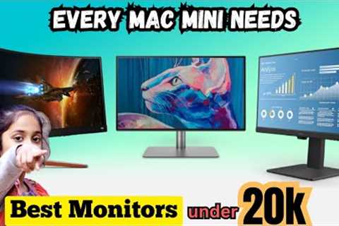 Top 5 Best Monitor Under 20,000 in 2023🔥| Best Mac Mini M2 Monitor!