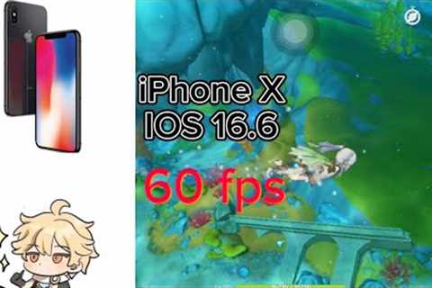 iPhone x genshin impact 2023 (4.0) 60Fps  Medium  🎮✅  IOS16.6🔥🥹