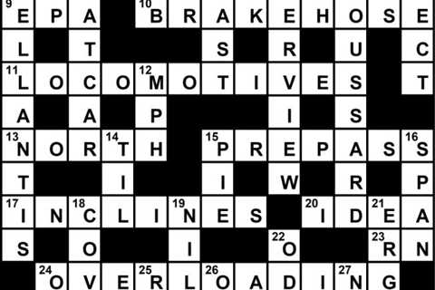 Crossword Puzzle Solution for March 6, 2023