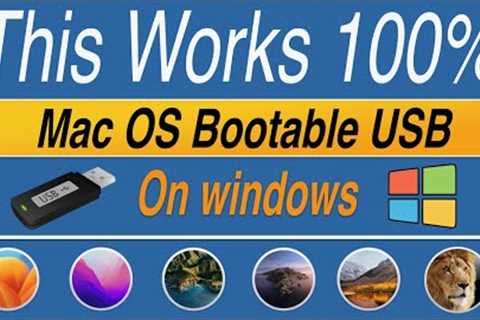 How to create macOS Bootable usb drive on Windows |  Make Mac OS X bootable USB Drive on Windows 10