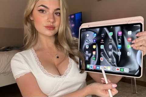 iPad Pro unboxing 🍎🖥️ asmr tapping / scratching / writing sounds