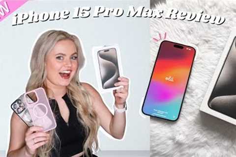 iPhone 15 Pro Max unboxing & set up 📱 | THE ZOOM IS CRAZY