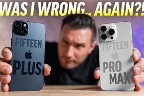 iPhone 15 Plus vs 15 Pro Max - REAL Differences after 1 week!