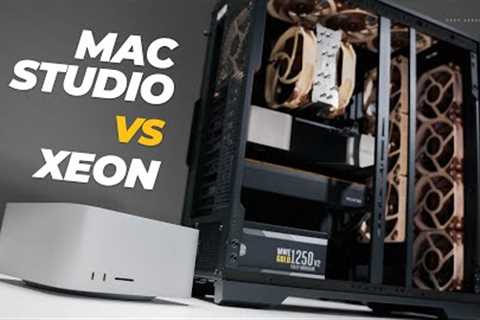 Tiny Size battles MASSIVE Power | M2 Max Mac Studio vs $12000 USD Xeon Workstation