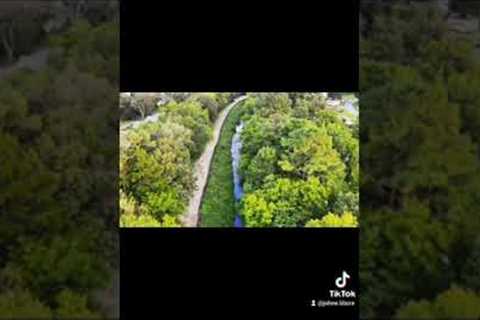 Aerial photography, aerial video from 150ft short clip along a trail.#@JohnEBlaze #DJI #mavicair2