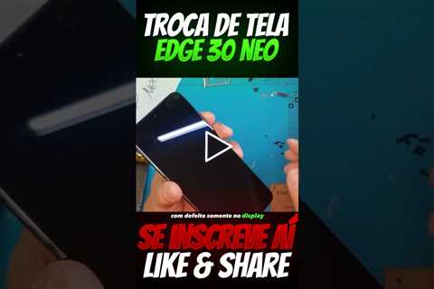 CHOCANTE! CONSERTO EM 5 MINUTOS! TROCA DE TELA MOTOROLA EDGE 30 NEO