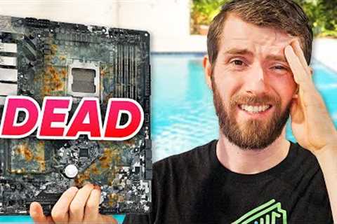 My pool leaked and killed my computer