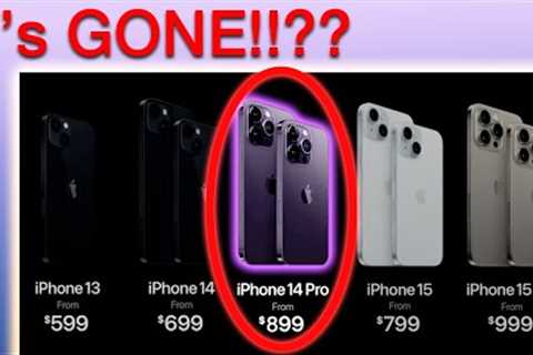 Why Apple STOPPED Selling the iPhone 14 Pro Max BUT Sells the iPhone 14?