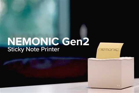 New Inkless Printer Keeps Sticky Notes in Place and Enhances Productivity