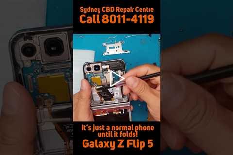 But is it a regular phone tho? [SAMSUNG GALAXY Z FLIP 5] | Sydney CBD Repair Centre #shorts