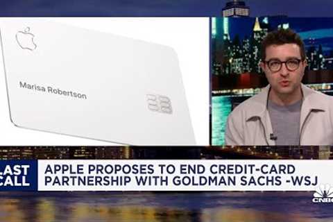 Apple reportedly ending credit-card partnership with Goldman Sachs