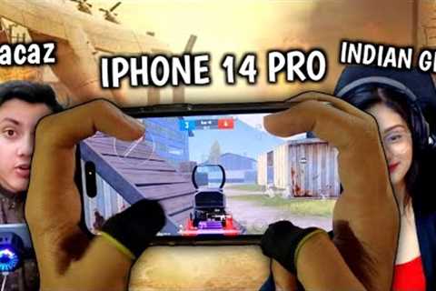 IPHONE 14 PRO 1 VS 2 WITH INDIAN GIRLS | BEST 4-FINGERS CLAW PUBG HANDCAM