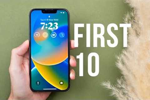 iPhone 14 - First 10 Things To Do! (Tips & Tricks)