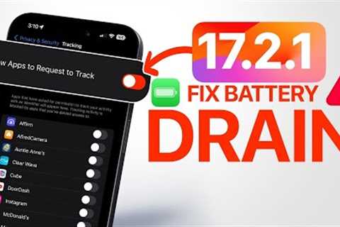 iOS 17.2.1 - Fix Battery DRAIN on iPhone