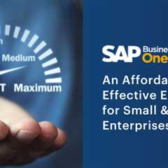 An Affordable & Cost-Effective ERP Solution for Small & Medium Enterprises: SAP Business One