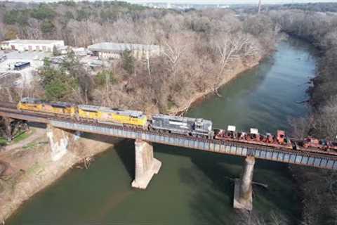 Former 203 with the Conrail for DPU, a High Nose GP38 and MOW Combo Train