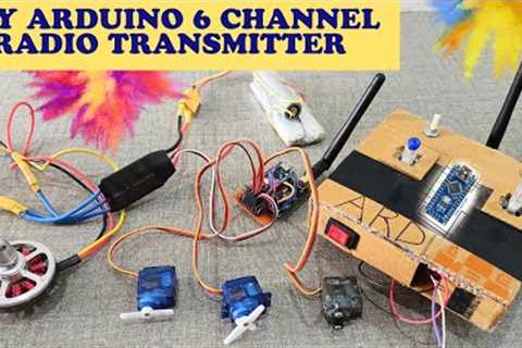 Simple and Cheap Rc Transmitter|DIY Arduino 6 Channel Radio Transmitter|Arduino Transmitter Reciver