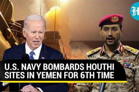 U.S. Navy''s 6th Strike On Ready-To-Launch Houthi Missiles In Yemen With F/A 18 Aircraft | Watch