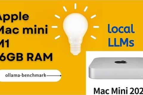 Apple Mac mini M1 RAM16G ollama benchmark for running local LLMs