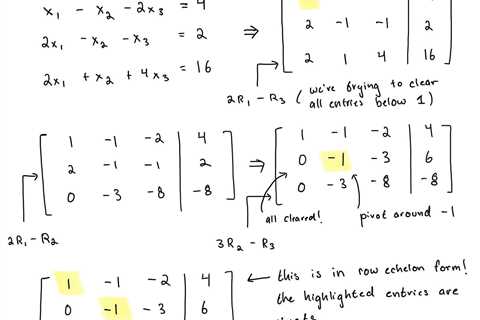 Linear Algebra 2: Echelon Matrix Forms