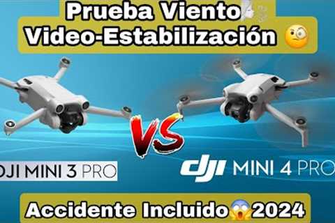 DJI MINI 3 PRO vs DJI MINI 4 PRO-Resistencia al Viento- Estabilización- Video, Accidente en Cerro..