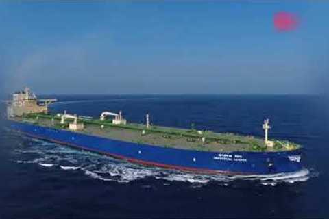 Aerial photography of large ships sailing on the sea