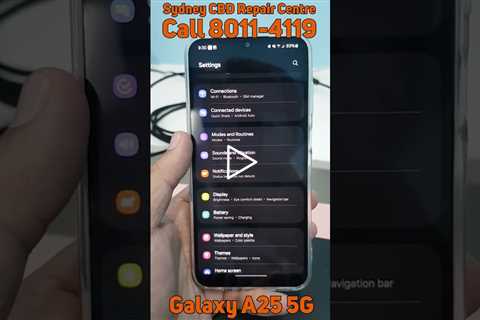 How to reset WIFI and Bluetooth settings? [SAMSUNG GALAXY A25 5G] | Sydney CBD Repair Centre