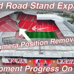 Anfield Road Stand on 18.4.24. Camera Position Removed From The Corner