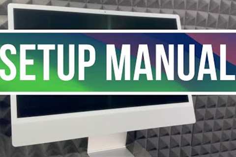 iMac M3 Setup Manual Guide for Beginners | First Time Users